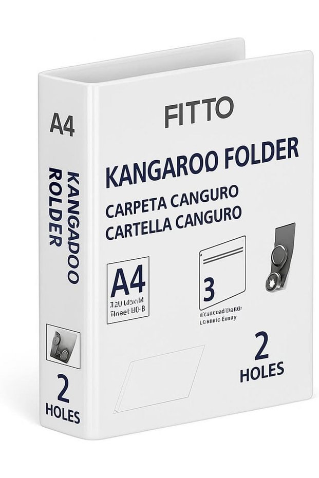 2 Hole Document Folder for A4 Sheets with 2 Inch Thickness Capacity Binder