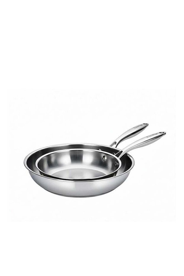 Tri-Ply Twin Fry Pan Set 20cm + 24cm | Frying Pan Stainless Steel | PR81206
