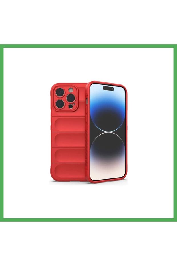 iPhone 16 Pro Max Compatible Case Optimum Silicone - Red Bezoss