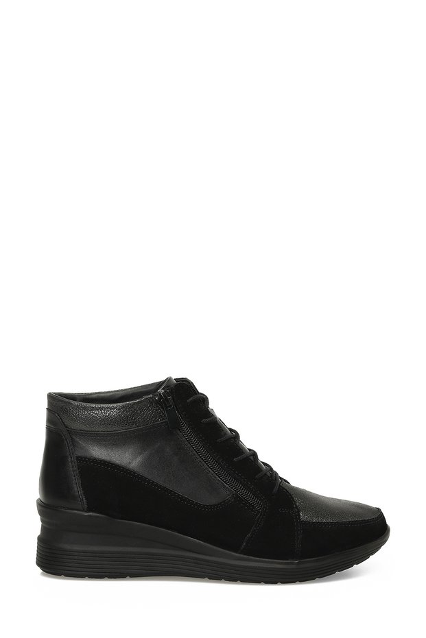 105317.Nz4Pr Black Women's Wedge Heel Boots