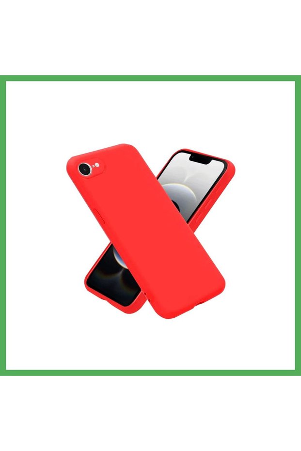 iPhone 16E Compatible Case First Silicone - Red Bezoss