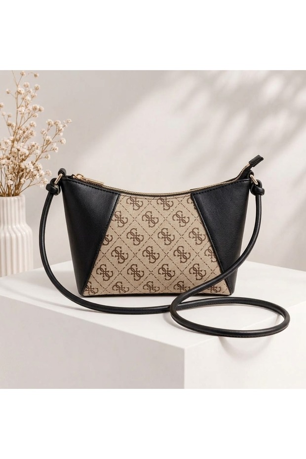 Women's Monogram Patterned -Crossbody and Shoulder Bag -Patterned-Stylish Handbag