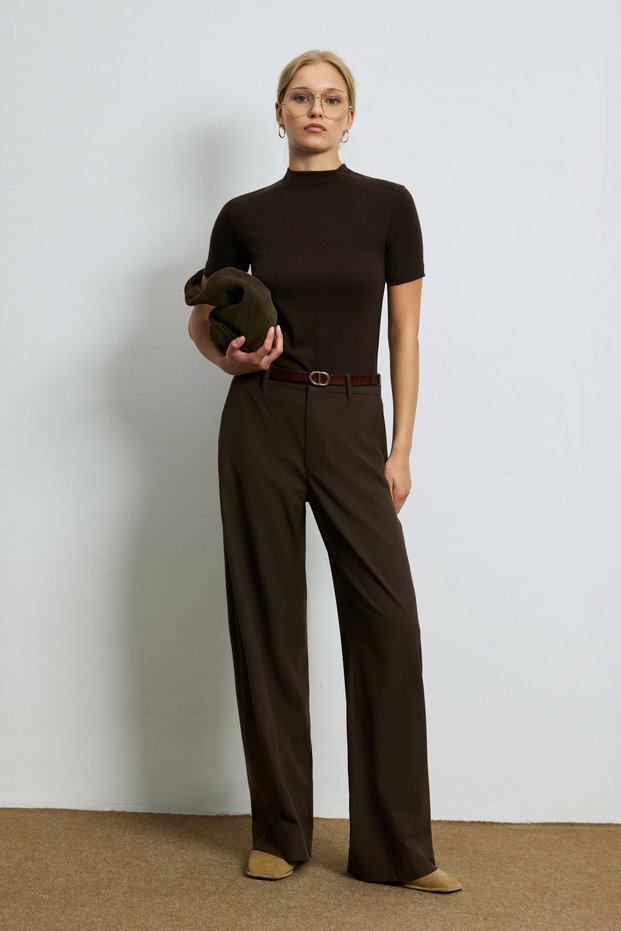 Delrey Women's T-Shirt Dark Brown