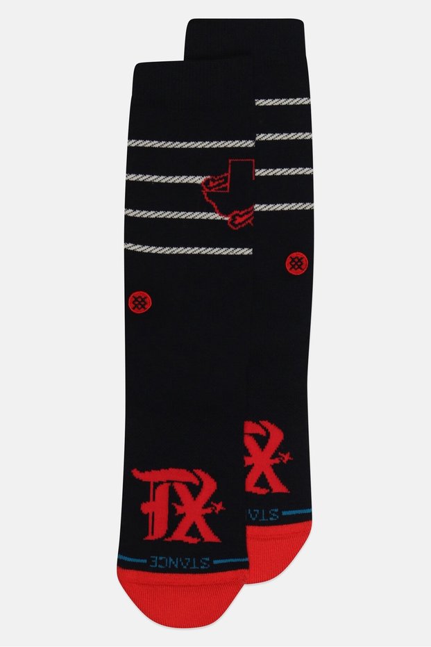 x MLB Men 1 Pair Texas Rangers Crew Socks, Multicolor