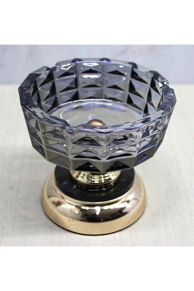 Glass Ashtray with Metal Legs Alk4875