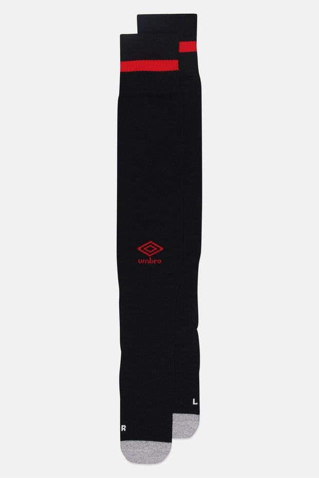 Men 1 Pair Brand Logo Football Socks, Black