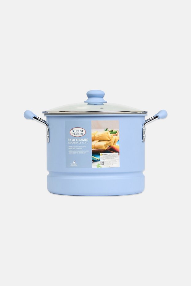 12-Quart Aluminum Steamer, Blue