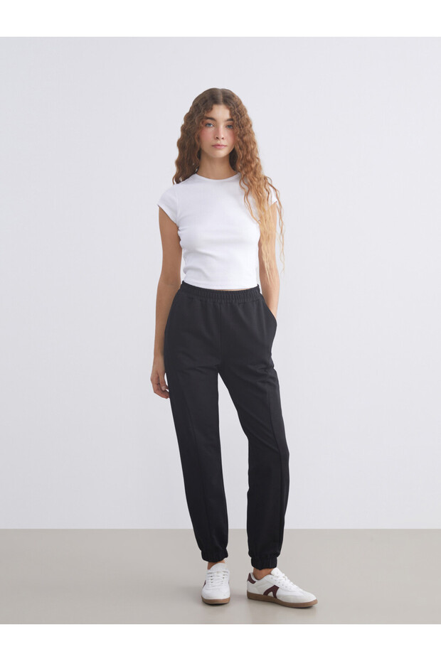 Rmz Gi̇yi̇m Farkiyla Women's Jogger Sweatpants with Waist Drawstring