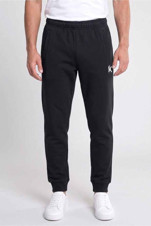Men Regular Fit Outdoor Sweatpants, Black