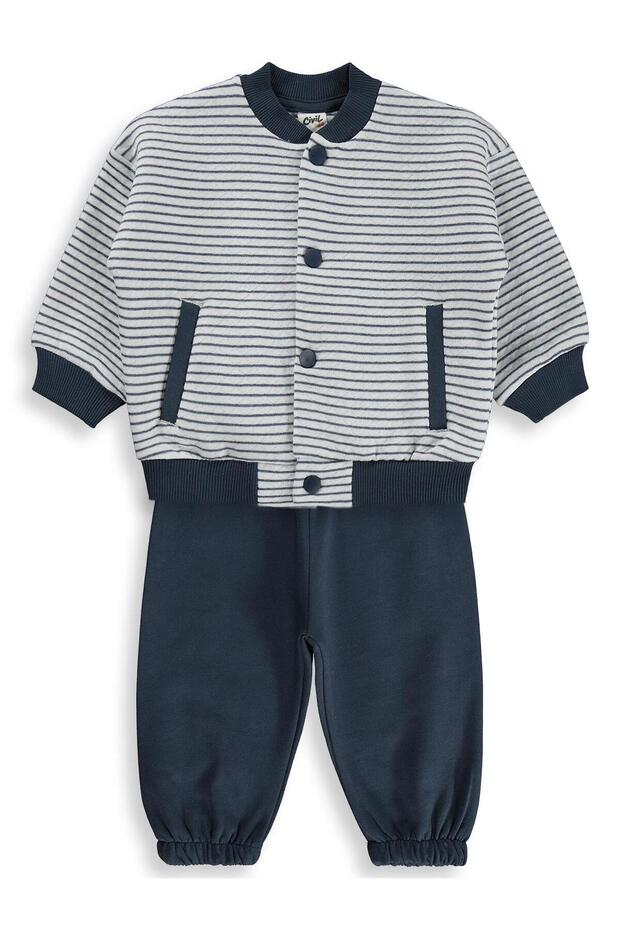 Pocketed 6-18 Month Set - Navy Blue