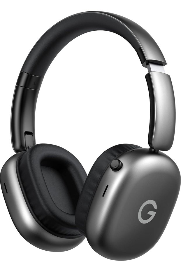 GTH11 Over-Ear Wireless Headphones, Bluetooth 6.0, 40mm Stereo Sound, Low Latency, 28H Playtime, Type-C, Space Gray