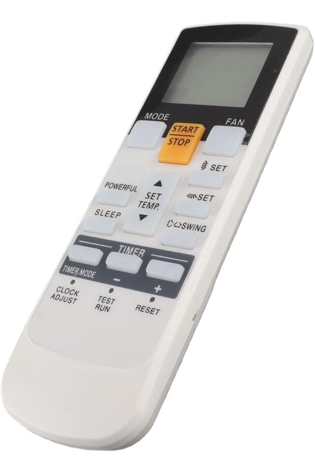 جهاز تحكم عن بعد بديل AR RAJ1E لـ Fujitsu AR RAH1E/AR RAH2E، جهاز تحكم عن بعد عالمي للتكييف، أسود