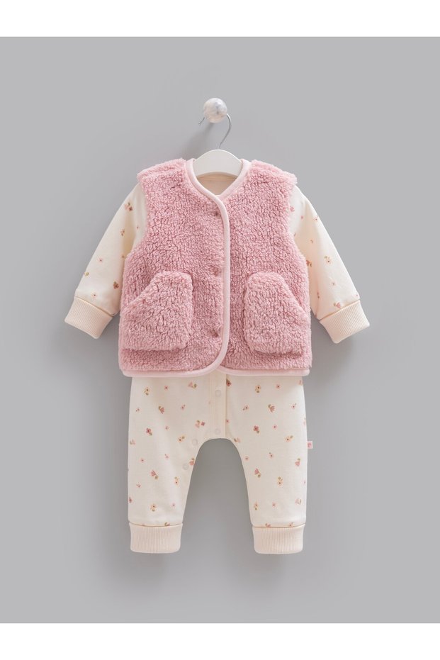 Lombardia Vest Girl's Jumpsuit Powder