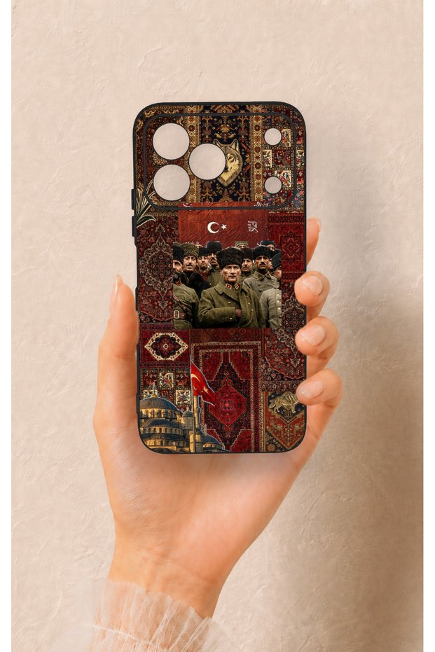 Tecno Spark 50 4g Compatible Bozkurt Ataturk Patterned Silicone Case