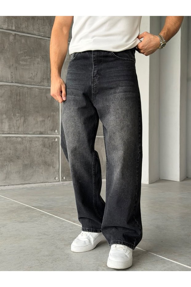 Washable Black Baggy Jeans W Black