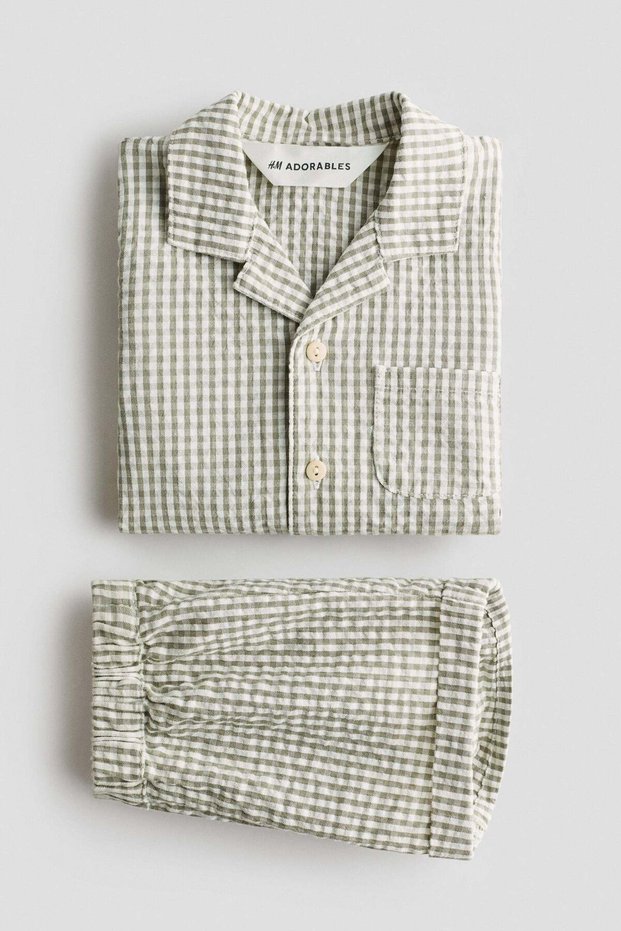 2-piece cotton seersucker set