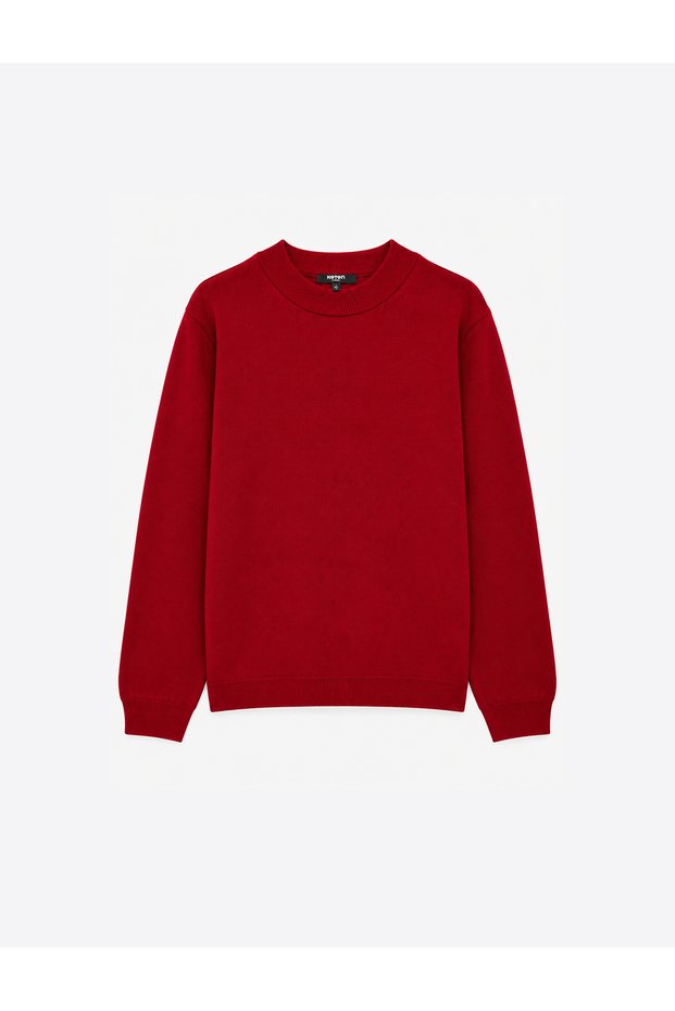 Long Sleeve Regular Fit Half Turtleneck Basic Knitwear Sweater