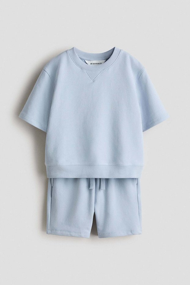 2-piece cotton sweatshirt set