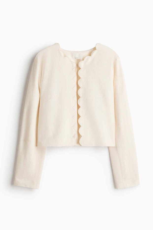 Scalloped-edge jacket