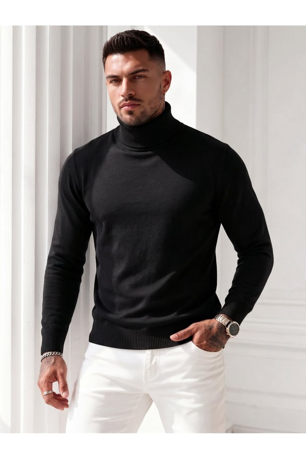 Men's Turtleneck Sweater Regular Camisole