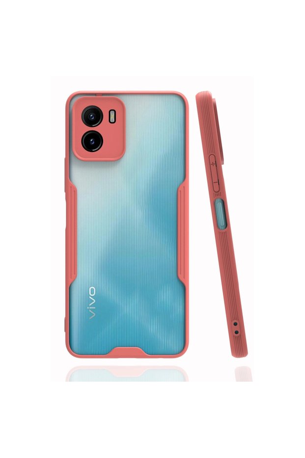 جراب Vivo Y15s سيليكون بلاتينيوم - وردي