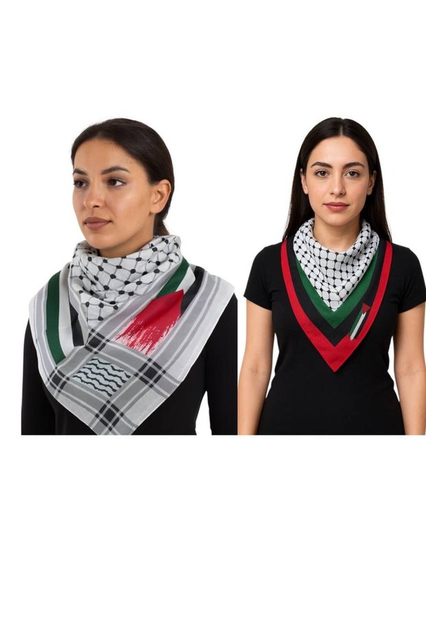2 Pieces of 100/100 Santa Palestine Flag
