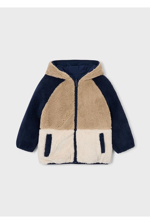 Boy's Double-Sided Plush Quilted Coat