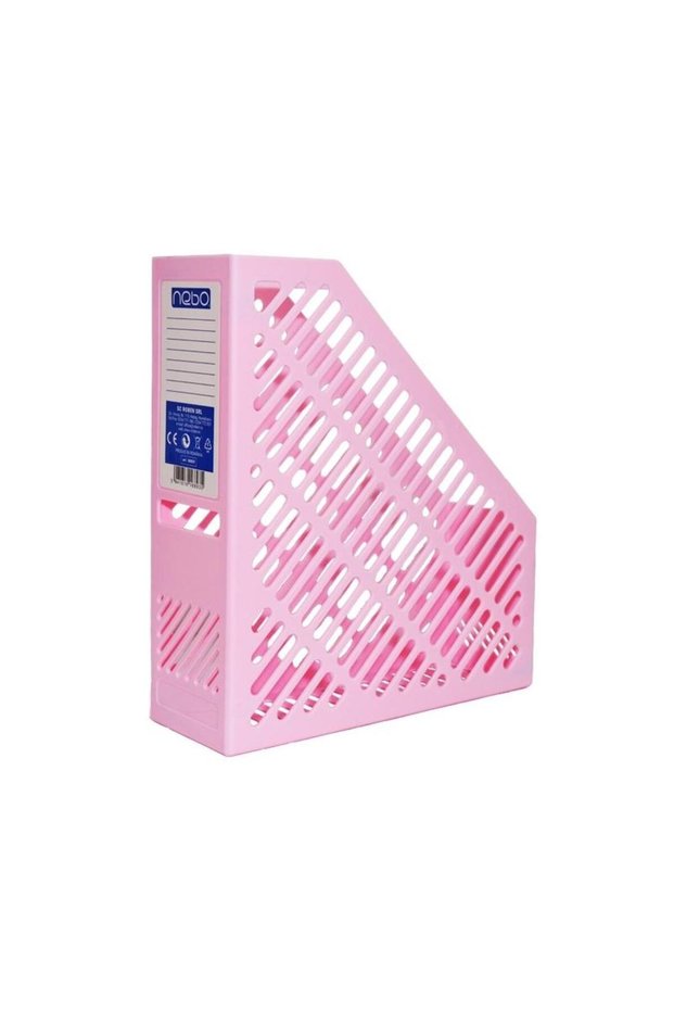 Vertical plastic document holder - pink