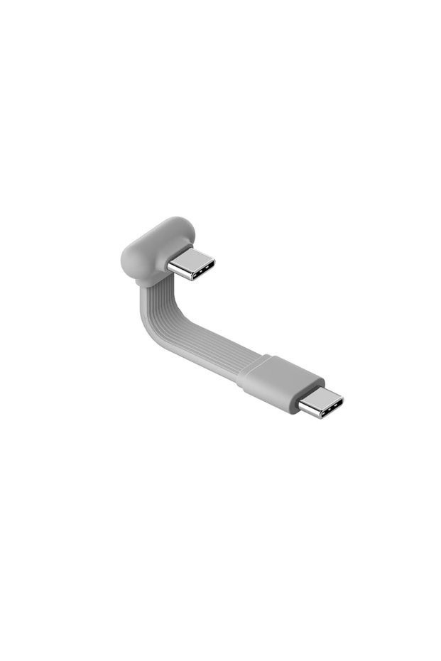 كابل USB-C على شكل حرف U بزاوية 180 درجة، كابل شحن سريع قصير مسطح بقوة 60 واط 20 فولت/3 أمبير، نقل بيانات بسرعة 480 ميجابت في الثانية