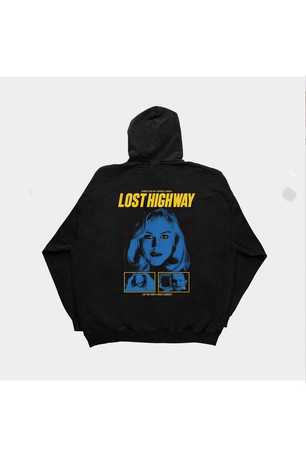 Lost Highway Printed Unisex Hooded Sweatshirt