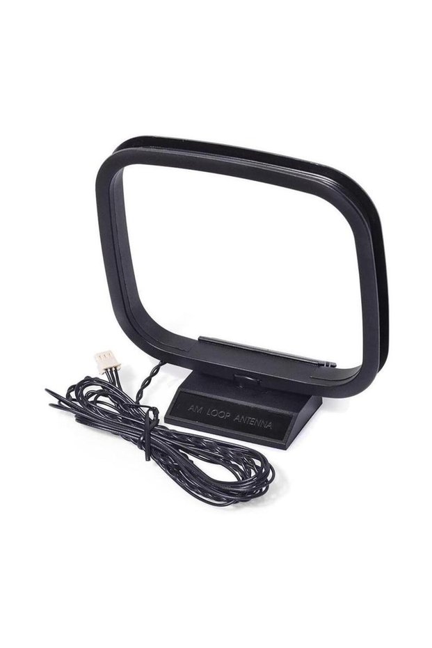 A FM AM Loop Antenna for Receiver with 3-Pin Mini Connector for Sony Sharp Chaine Stereo AV Receiver