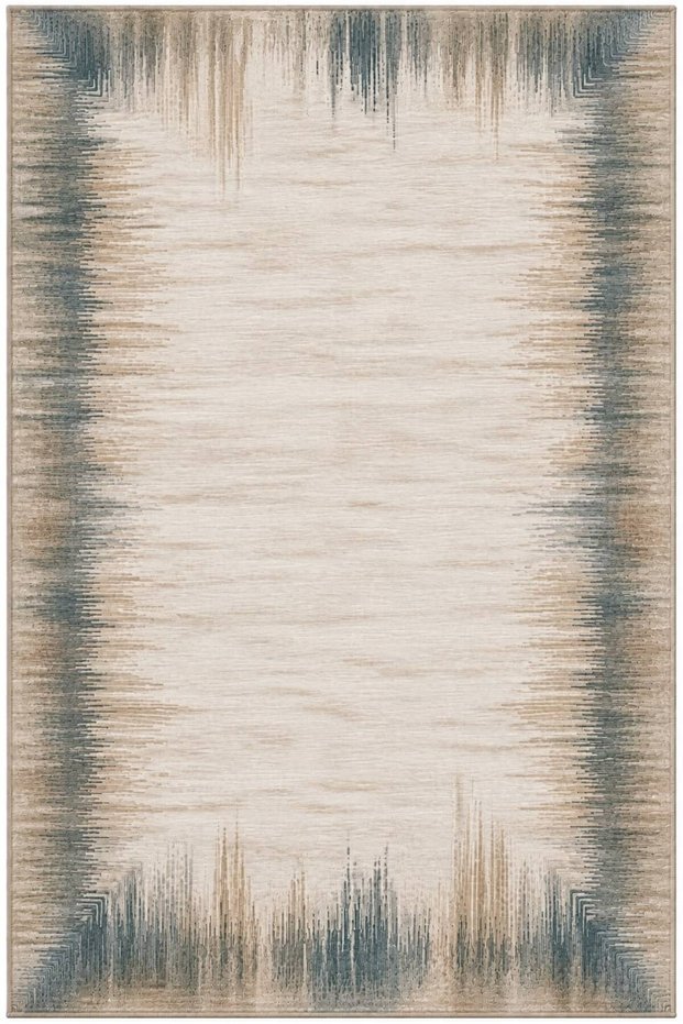 Eta Modern Border Patterned Woven Base Carpet Eta4428