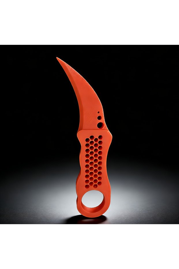 Red 3D Printed Unboxing Tool, Anti-Slip Eco-Friendly Handle, Safe Portable Package Opener for Home O
