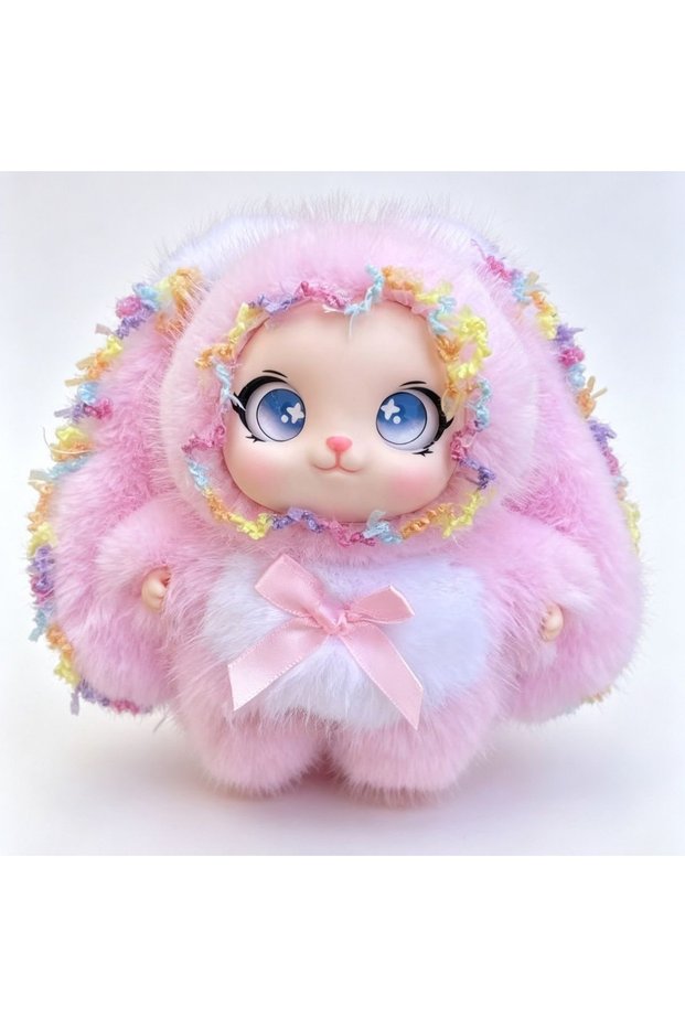 Large purple lace Cartoon plush lace Lori rabbit doll cute vinyl doll machine pendant accessories gi