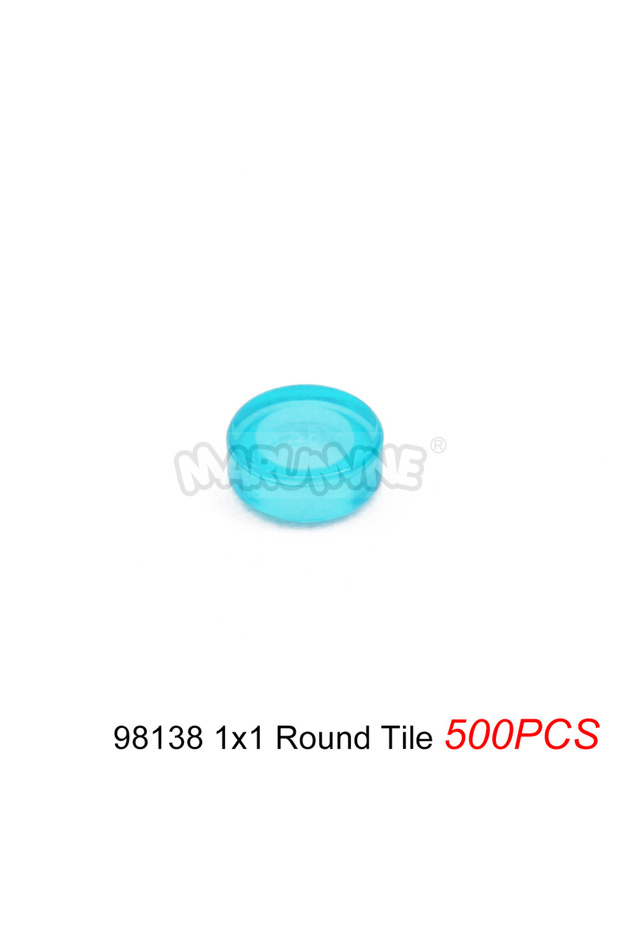 38138 Clean L-Blue MARUMINE Transparent MOC Building Blocks Brick Parts Tile Plate Base Accessories