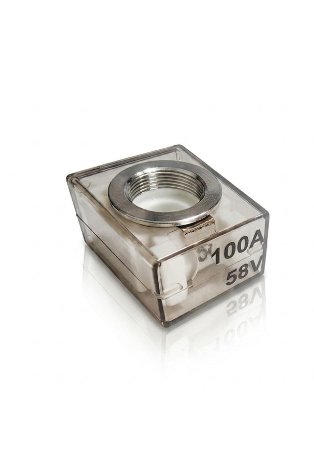 100A 30A-300A Battery Terminal Mount MRBF Fuse Block Kit 58V with Single Stud 5/16" Marine Rated Bat