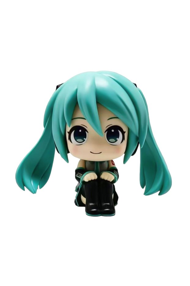 with opp Anime Hatsune Miku Look Up Pretty Girl Model Handmade Toy Desktop Decoration Christm
