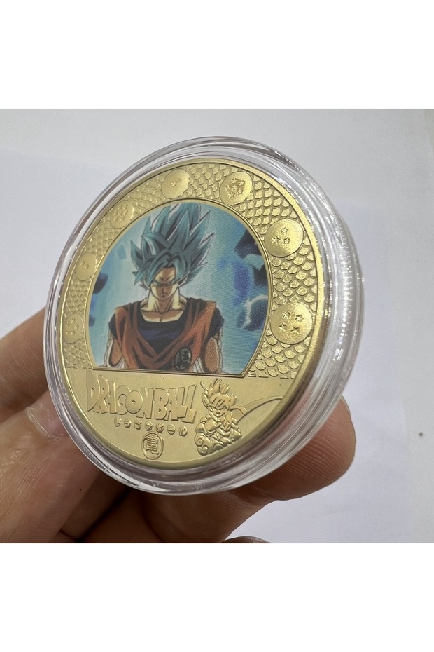Super blue 10CPS2026 New Dragon Ball Z 10th Anniversary Coin Keychain Metal Crafts Die-castin