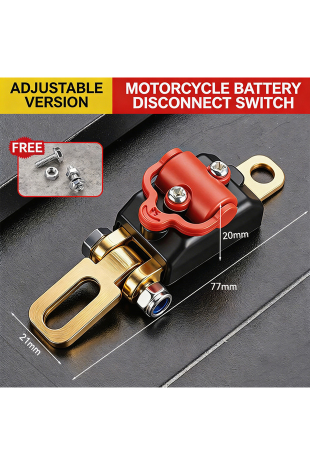 Adjustable Universal 12V 24V Car Motorcycle Battery Disconnect Switch Thickened Copper Anti Leakage