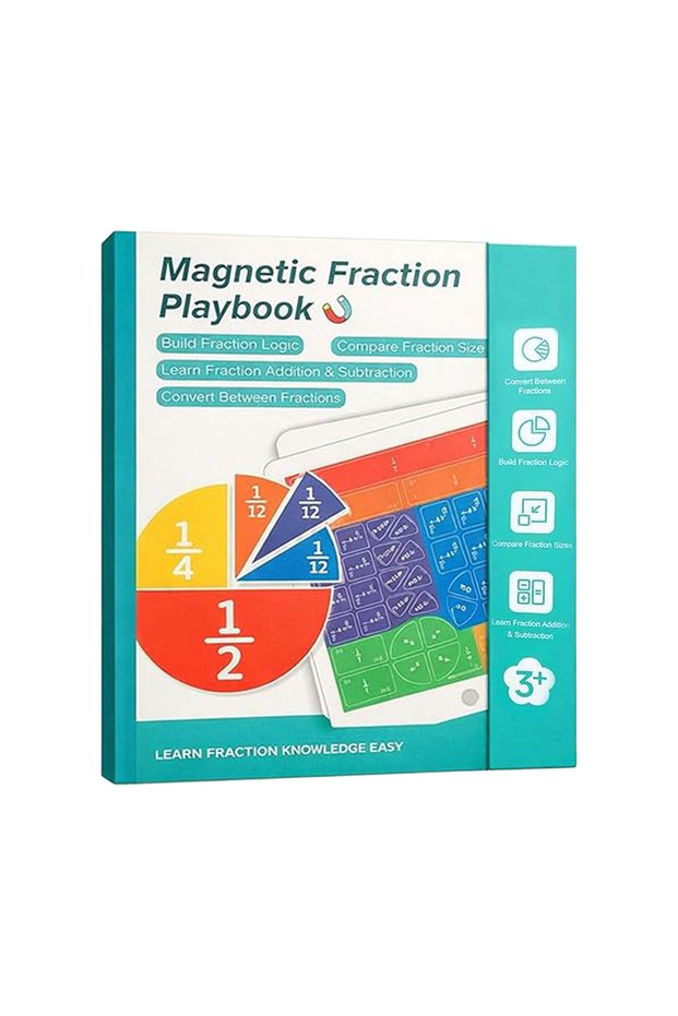 A Magnetic Fraction Learning Board Math Teaching Tool For Elementary Addition Subtraction Demonstrat