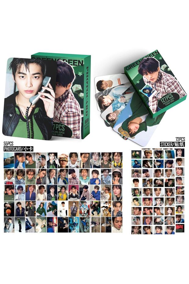 127PCS KEO 127pcs CORTIS New Album GREENGREEN JAMES MARTIN Photocards Stickers Merch Lomo Cards Set