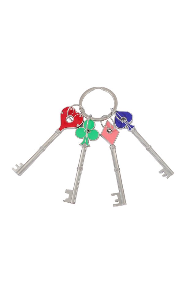 KC1376 1pc Patterned Keychain Hollow Key Ring Gift for Men and Women Fans Collection