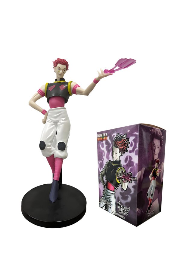 E--With box Hunter x Hunter Anime Chrollo Lucilfer Anime Figure Hisoka Action Figure Killua Z