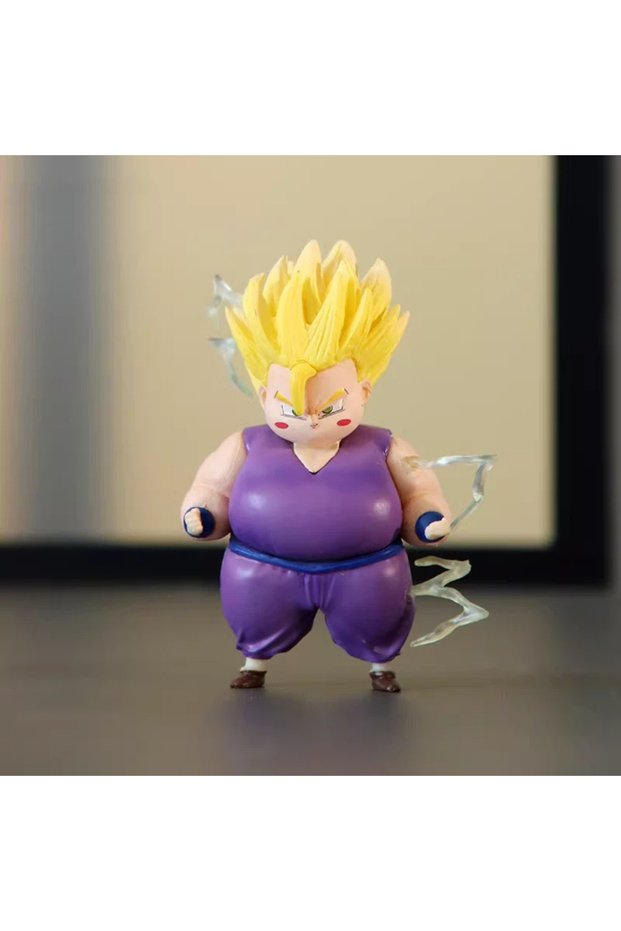 8cm Gohan 8 Pcs Chubby Dragon Ball Figures Set Chibi Fat Goku Vegeta Frieza Buu Cell Funny An