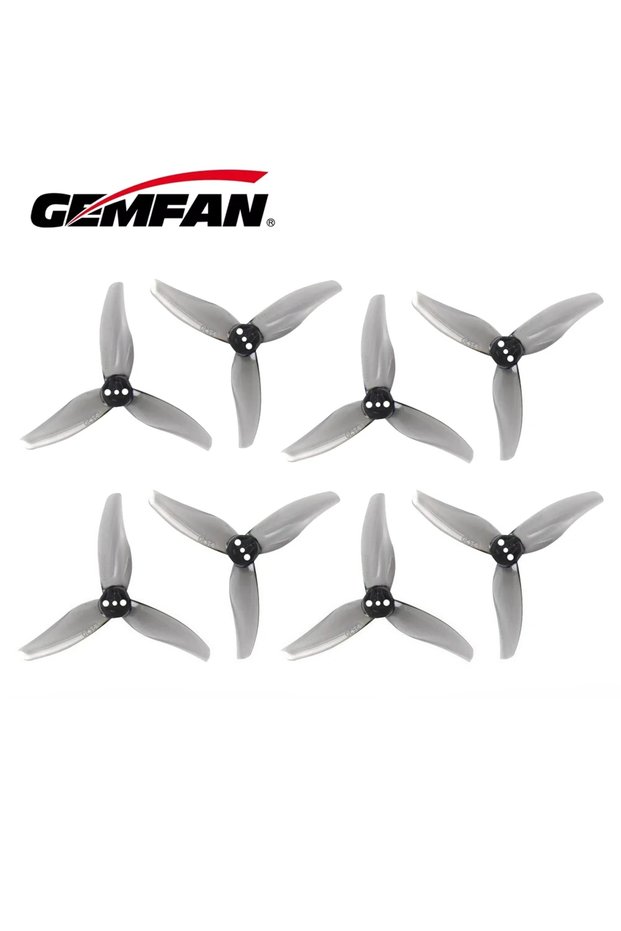 2520 Gray 4Pairs Gemfan Hurricane 2520 2.5X2X3 3-Blade PC Propeller CW CCW for FPV Freestyle 2.5inch