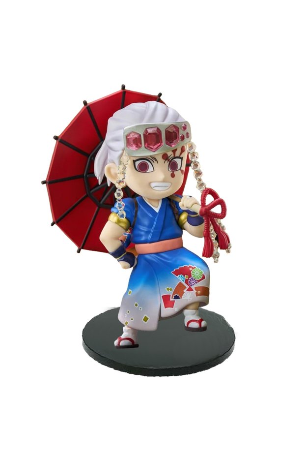 K no box Anime Demon Slayer Kimetsu no Yaiba Figure 15cm Kochou Shinobu Kanroji Mitsuri Plum