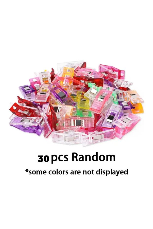 30pcs 30/50/55/100 Sewing Fabric Clips, Replacement for Straight Pins, Smooth Quilting Clamp for Dre