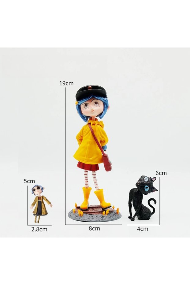 no box 19 cm Coraline & The Secret Door Figures Wybie Action Figurine Pvc Statue Model Doll D