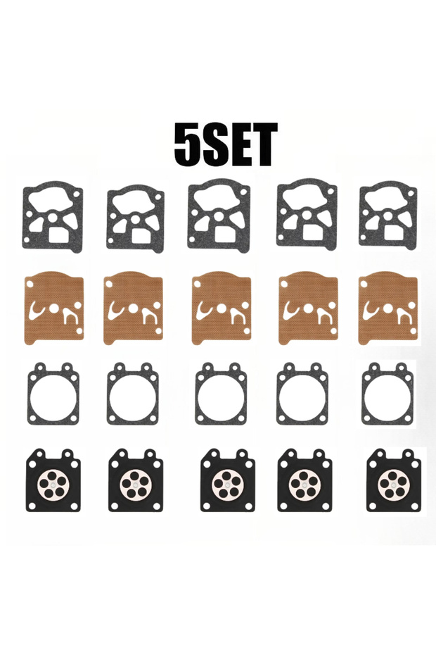 5 Sets Repair Kit for Domestic 4500, 5200, 5800 Walbro D26-WAT D26WAT Chainsaw Carburetors