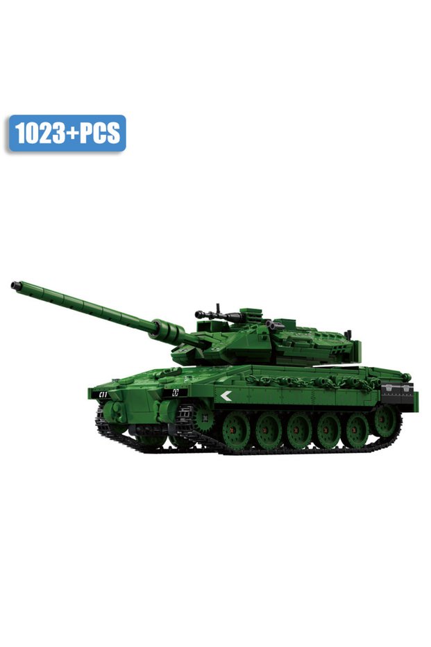 Merkava no box Military WW2 MOC Leopard 2A7 Army Main Battle Tank Soldiers Building Blocks Bricks M1